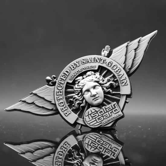 Artesanía personalizada San Valentín Chrisitian Publicidad católica Regalo promocional Collar Fob Moneda Insignia Colgante Emblema Recuerdo Llavero